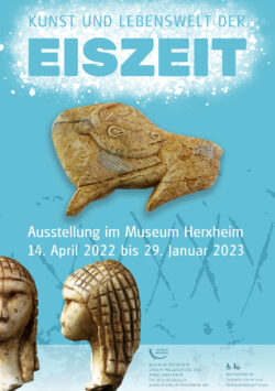 Plakat „Kunst und Lebenswelt der Eiszeit“ – Sonderausstellung im Museum Herxheim