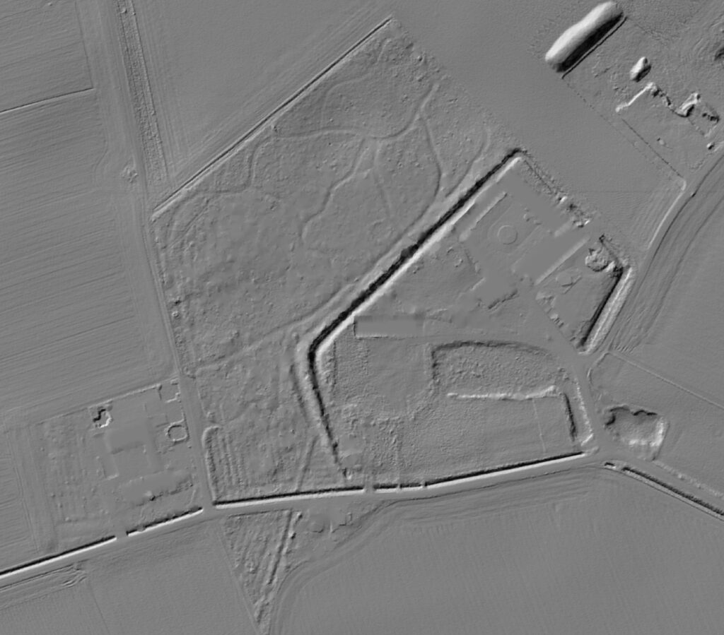 Geländerelief mit Wallgraben, Bochheim, LIDAR