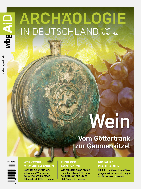 »Wein – vom Göttertrank zum Gaumenkitzel« – Archäologie in Deutschland 1/23
